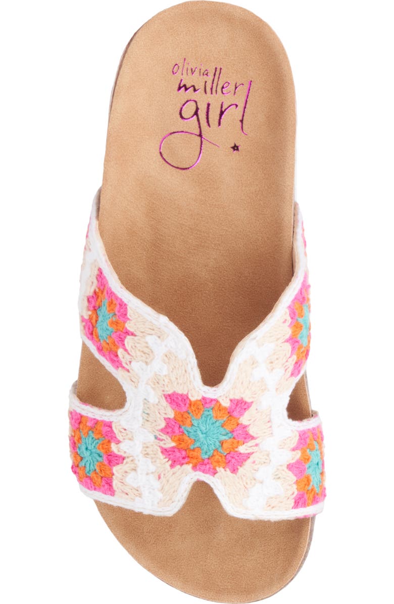 OLIVIA MILLER Kids' Woven Slide Sandal, Alternate, color,