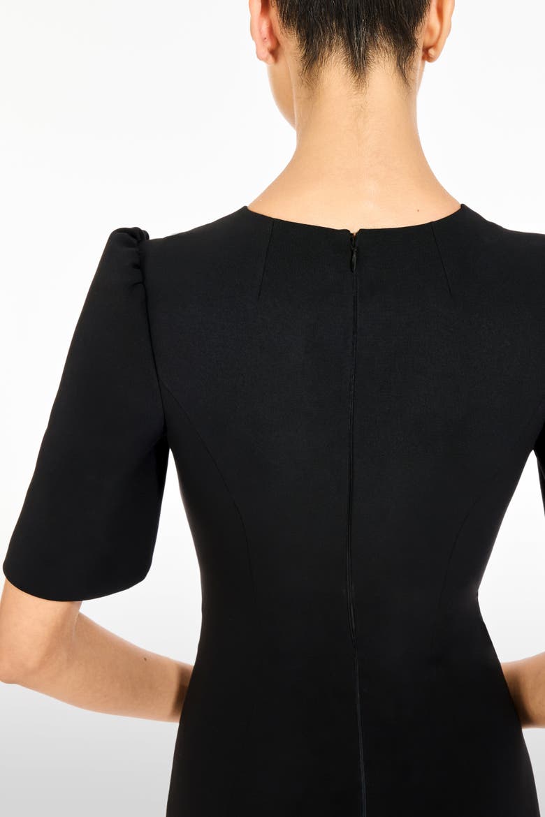 Roma Midi Dress, Alternate, color, Liquorice