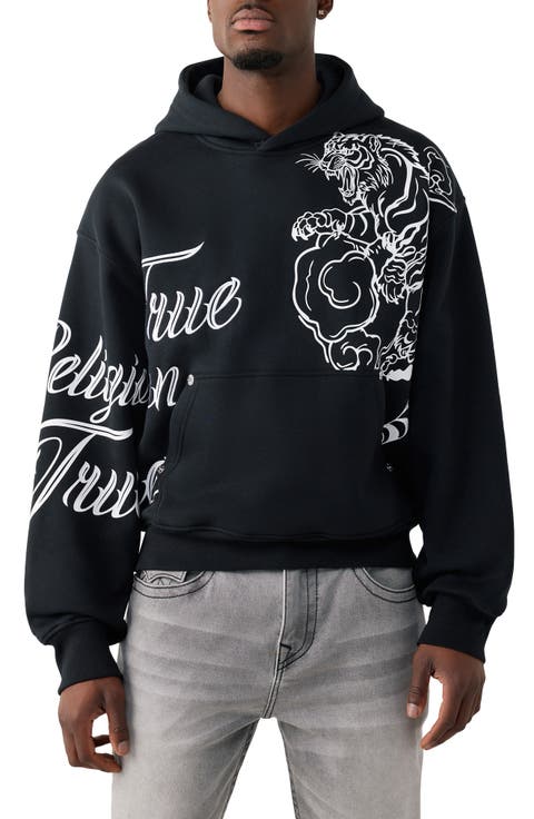 Tiger Script Boxy Hoodie