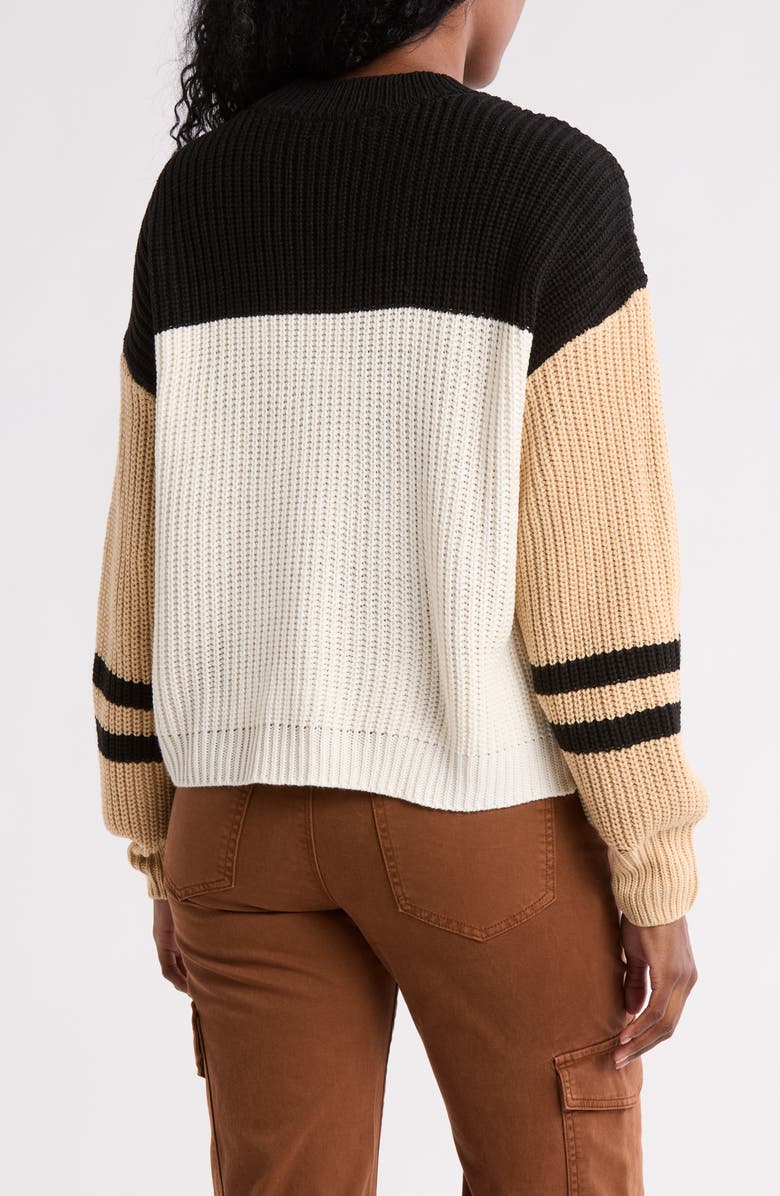 Sanctuary Bradley Colorblock Sweater, Alternate, color, 