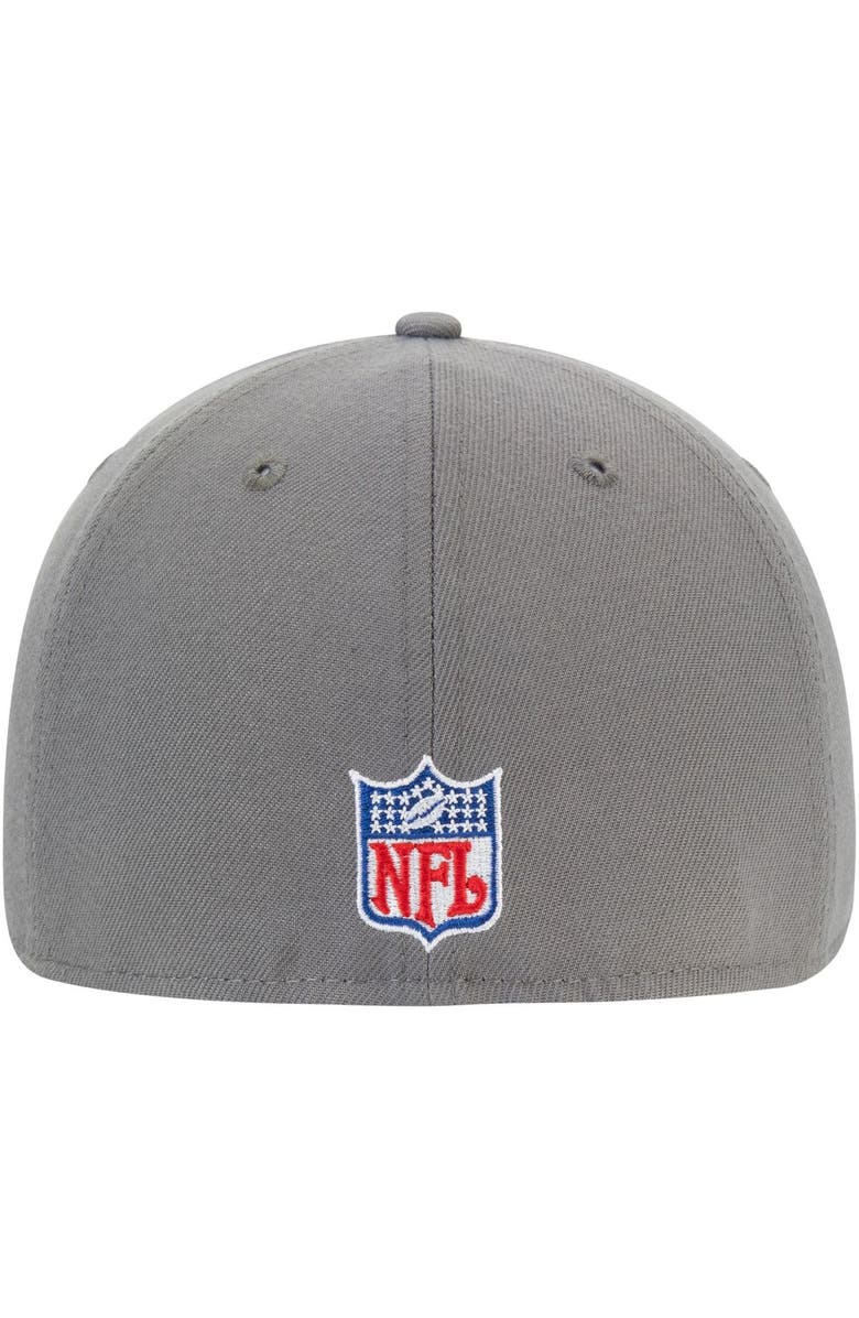 New Era Men's New Era Graphite Los Angeles Rams Throwback Logo Storm 59FIFTY Fitted Hat, Alternate, color, 