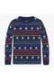  Navy Snowflake Fairisle