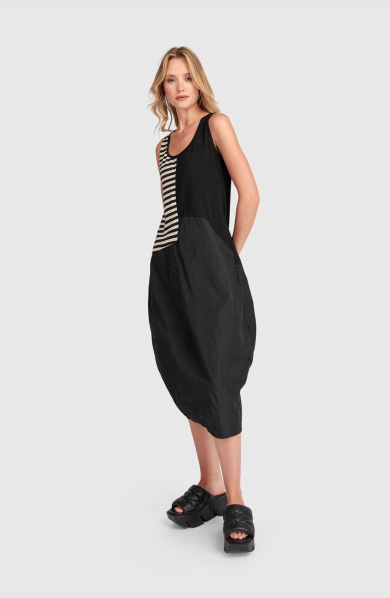 Alembika Motion Tank Cocoon Dress, Main, color, Stripes