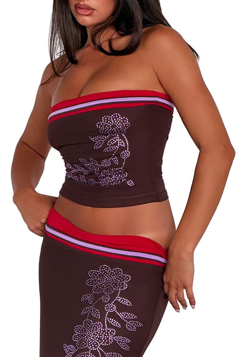 Serah Strapless Tube Top, Alternate, color, CHOCOLATE