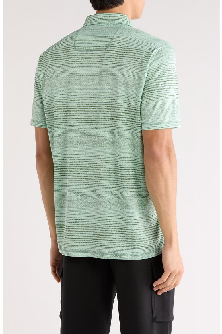 Sea Island Stripe IslandZone® Performance Polo, Alternate, color, SPRUCE FROST