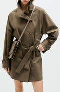 MANGO Midi Belted Trench Coat