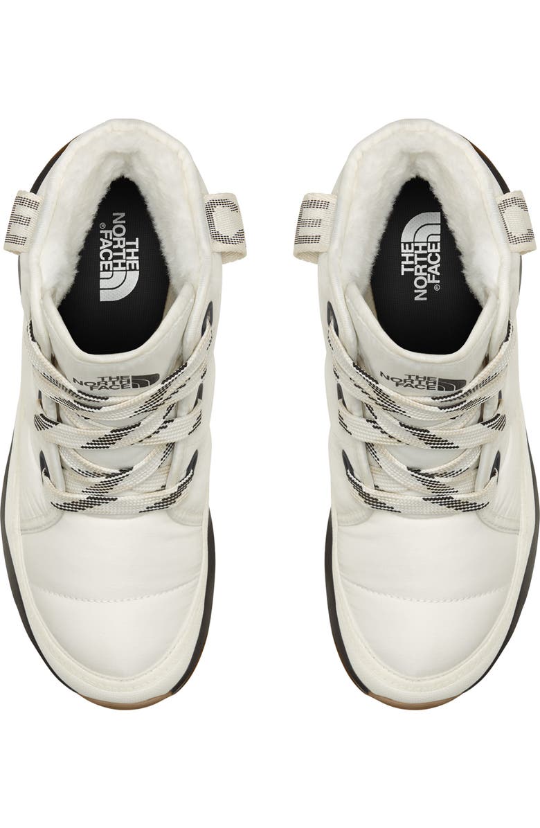 The North Face ThermoBall<sup>™</sup> Luxe Faux Fur Lined Waterproof Boots, Alternate, color, Gardenia White Tnf B