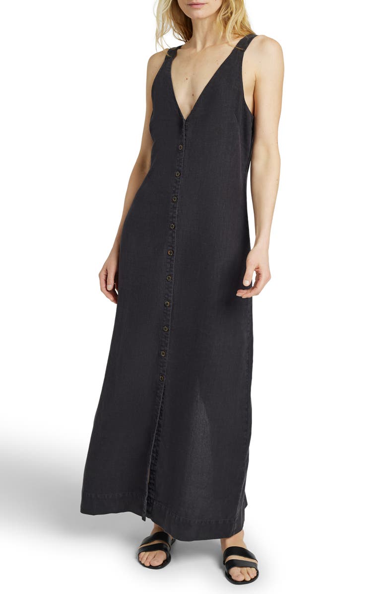 Faherty Big Sur Linen Maxi Dress, Main, color, 