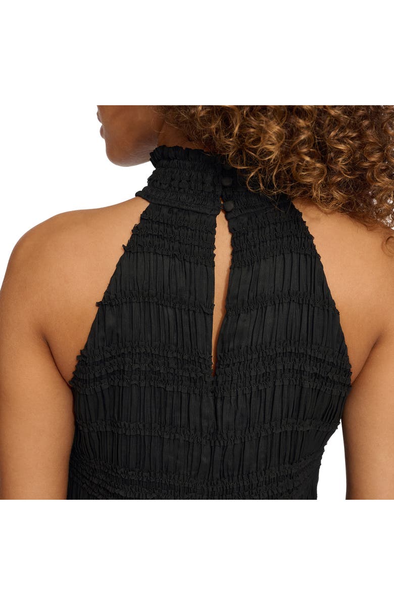 Kensie Shirred Sheath Dress, Alternate, color, Black