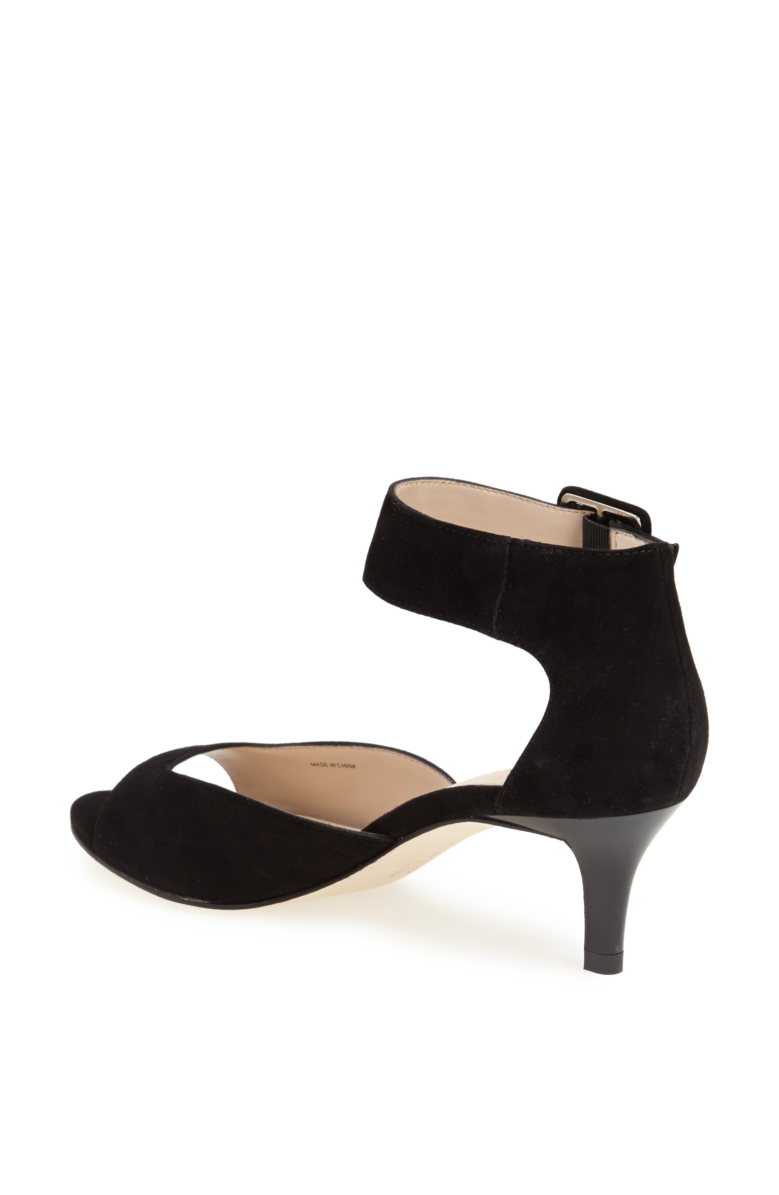 Pelle Moda Berlin Suede Sandal, Alternate, color, Black Suede