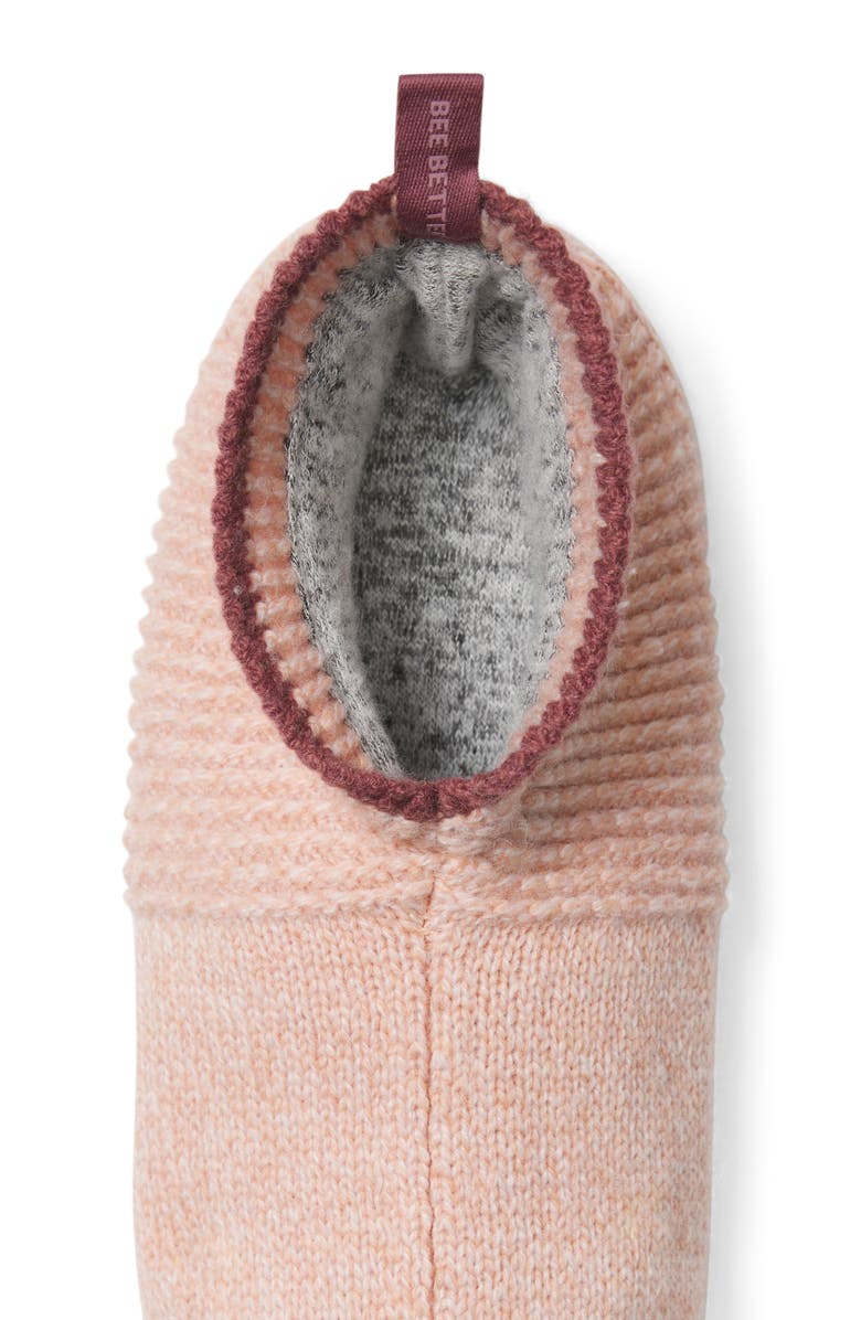Bombas Marl Knit Gripper Slippers, Alternate, color, Pale Pink