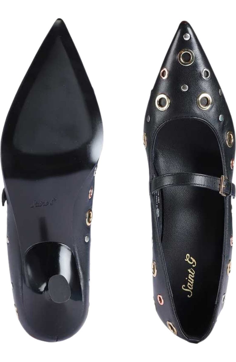 SAINT G Cosima Pointed Toe Mary Jane Pump, Alternate, color, Black