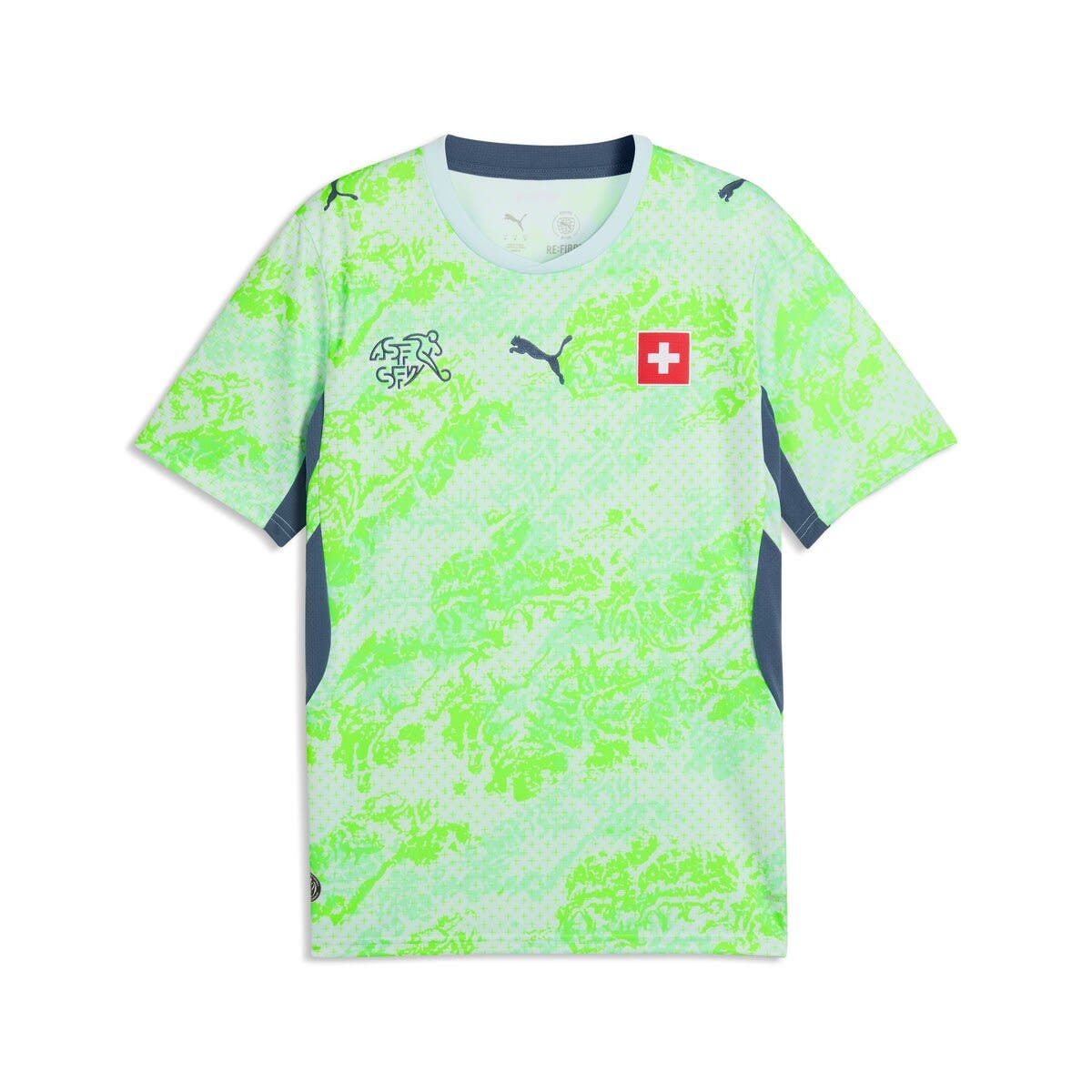 PUMA Men's Puma Green Switzerland National Team 2026 Away Replica