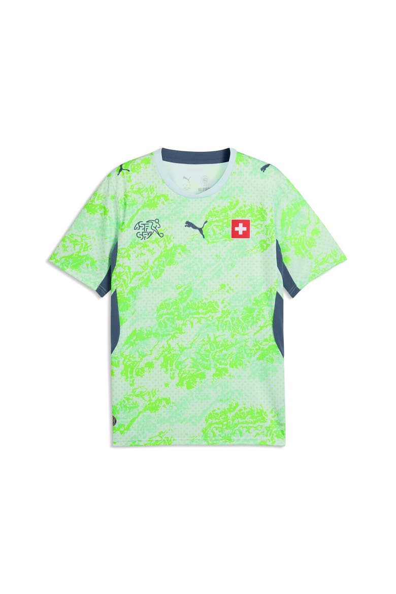 Men's Puma  Green Switzerland National Team 2026 Away Replica Jersey, Alternate, color, Green