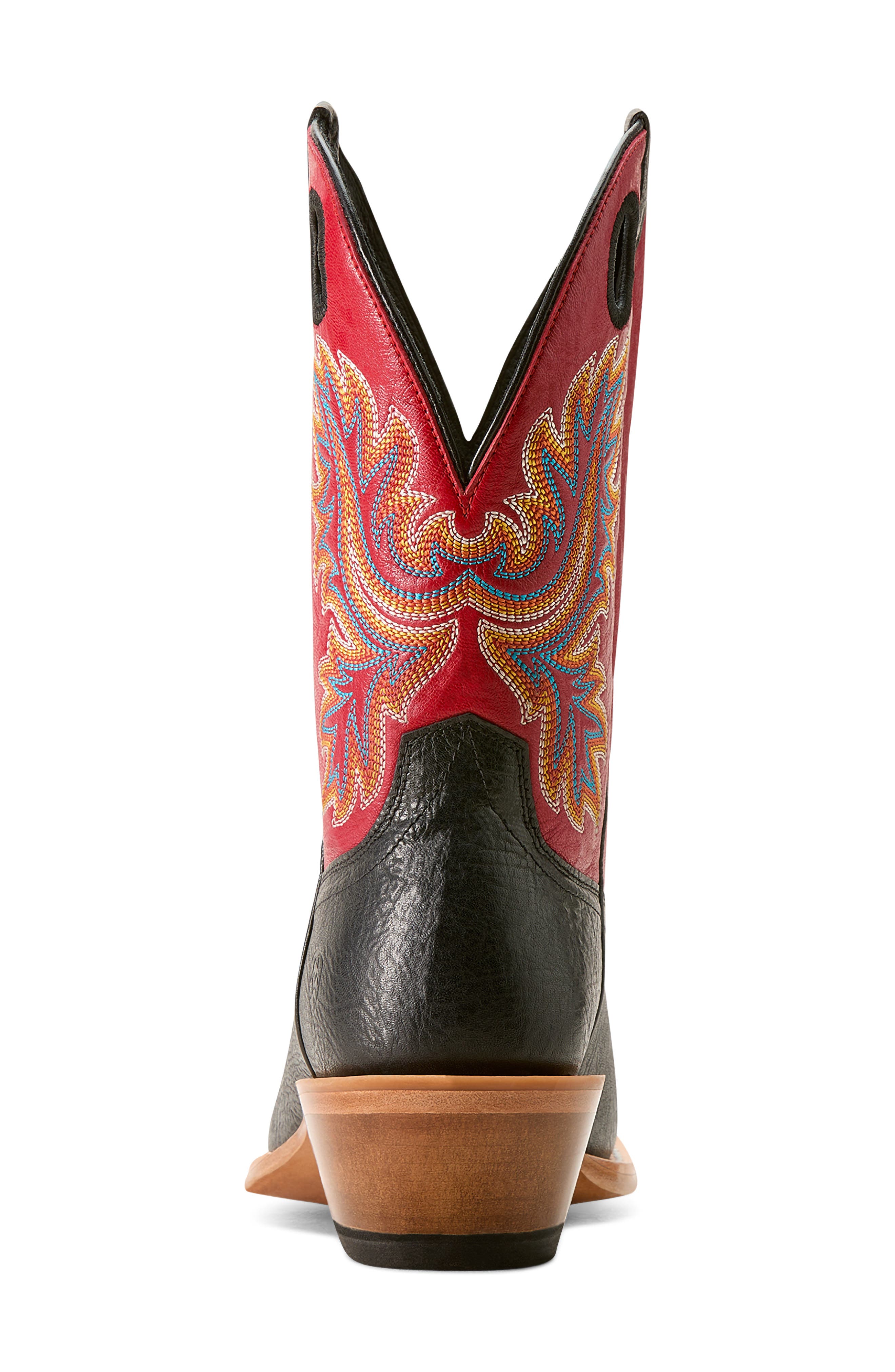 Bronc Stomper Western Boot, Alternate, color, BLACK