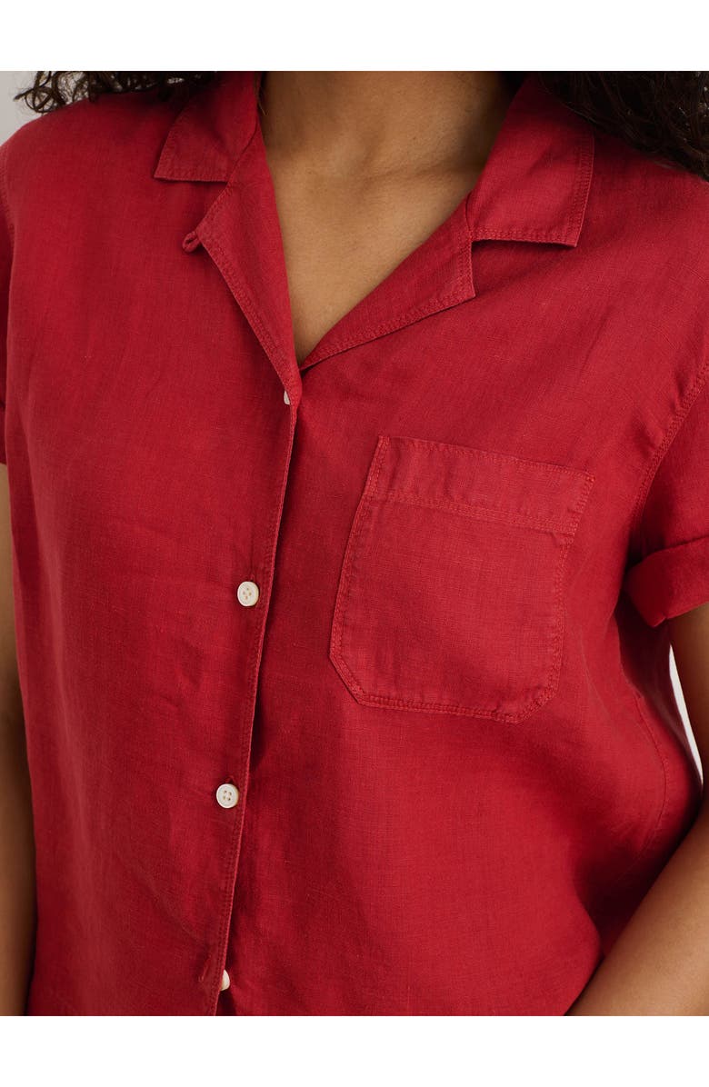 Alex Mill Maddie Linen Camp Shirt, Alternate, color,