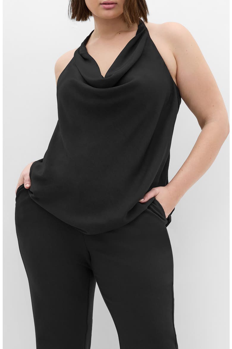 Chloe Cowl Neck Top, Main, color, BLACK