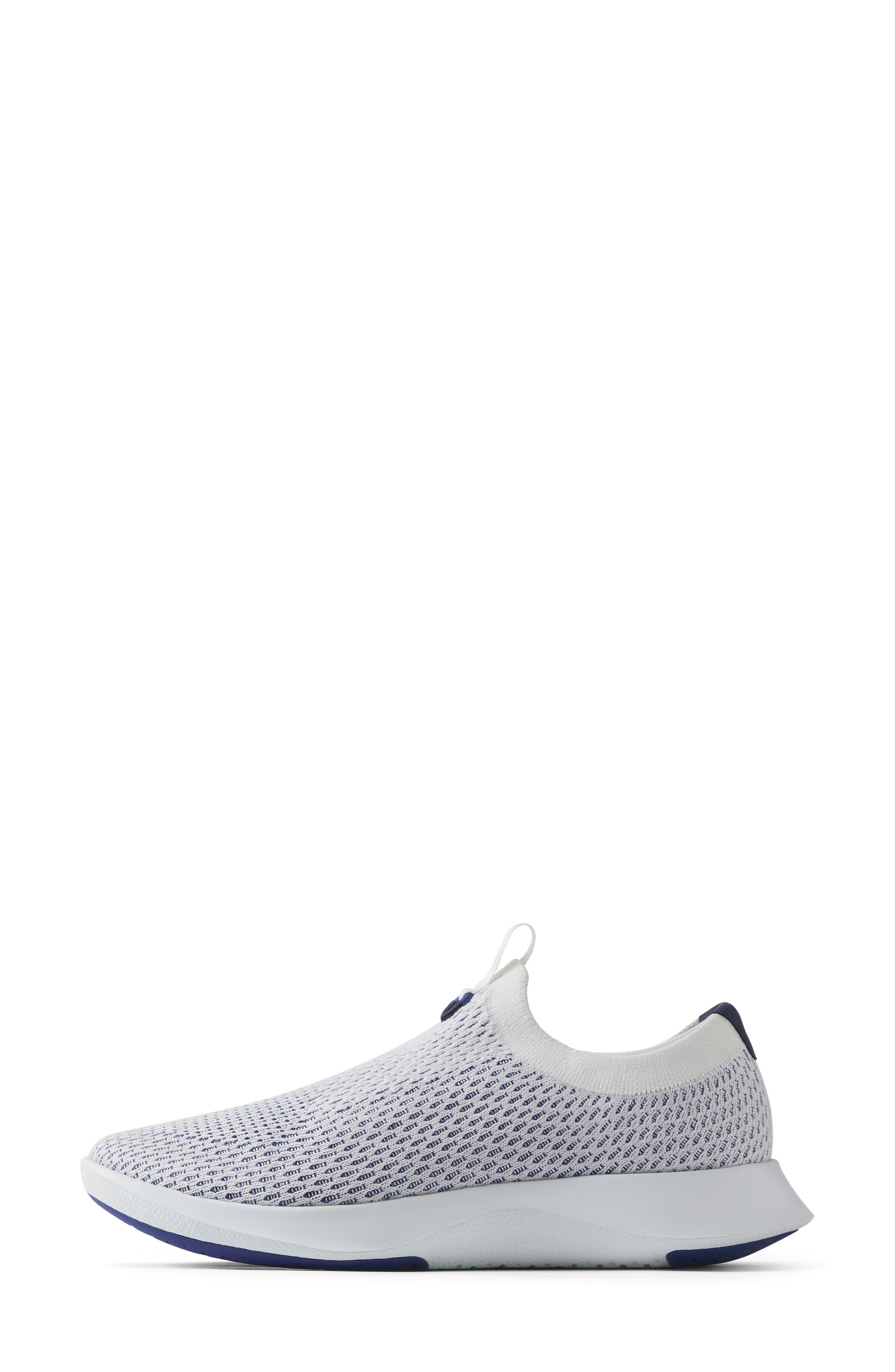 Allbirds Tree Dasher Relay Slip-On Sneaker, Alternate, color, Blizzard/ Hazy Cobalt