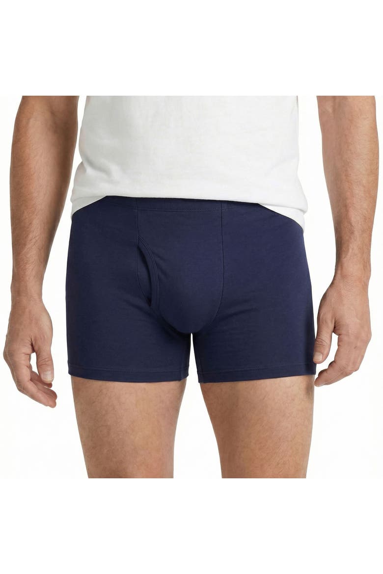 Mens Soft 100% Organic Cotton Boxer Briefs, Alternate, color, Navy
