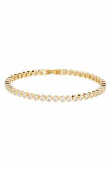 Cubic Zirconia Bezel Tennis Bracelet
