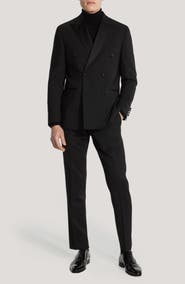 Jack Victor Eden Double Breasted Black Wool Tuxedo | Nordstrom