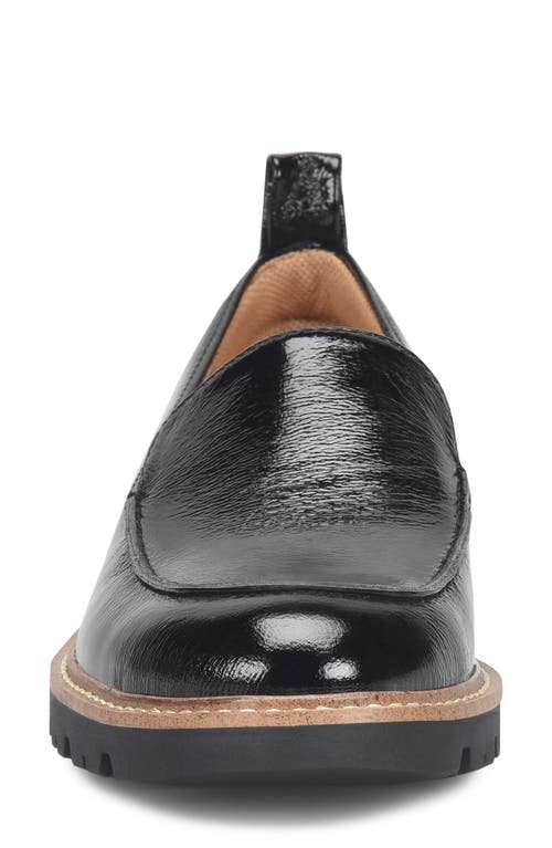 Comfortiva Lindee Lug Sole Loafer In Black Patent