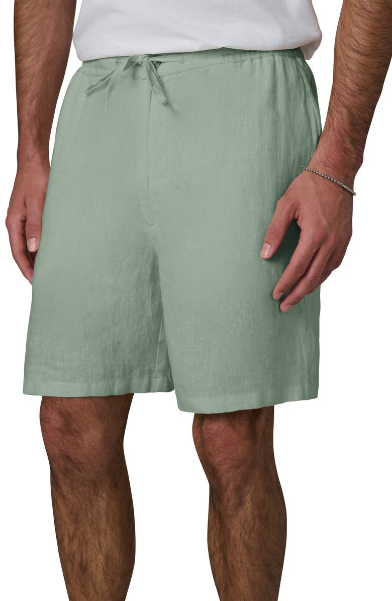 Joe's Linen Drawstring Shorts, Alternate, color, Green Milieu