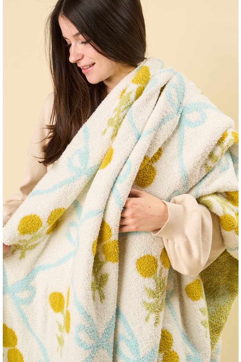 Cozy Dreams Luxe Blanket, Alternate, color, MARIGOLD LN BLUE