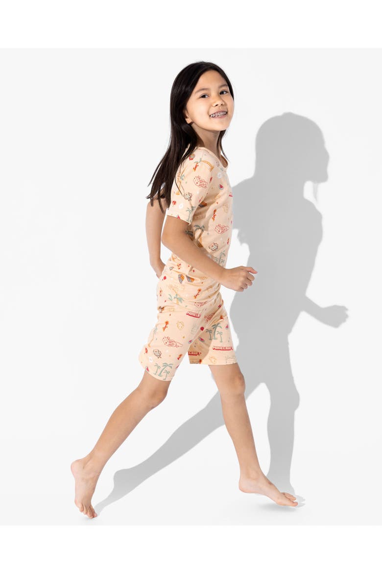Minecraft Summer Vibes Kids 2-Piece Short Sleeve & Shorts Pajama Set, Alternate, color, Minecraft: Summer Vibes