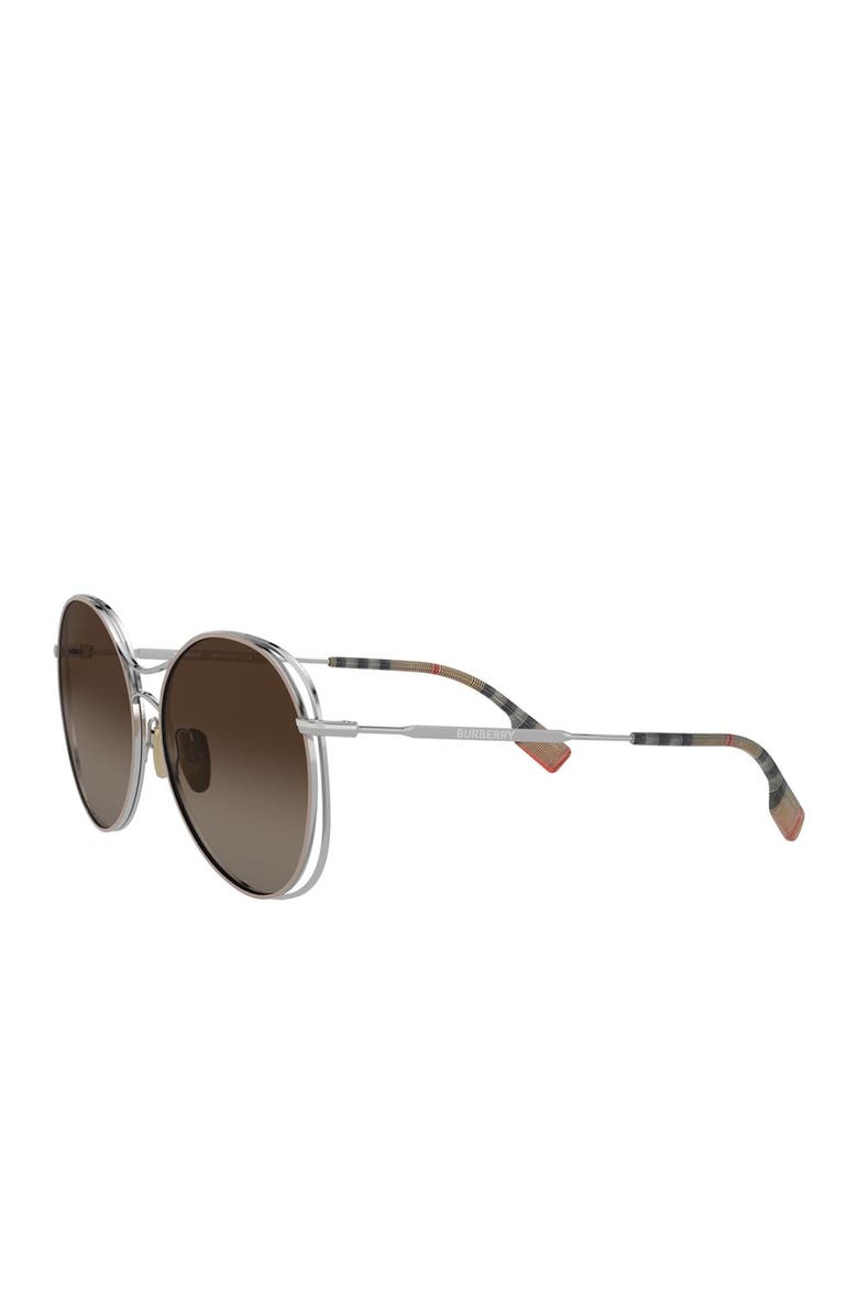 Burberry 60mm Gradient Round Sunglasses, Alternate, color,