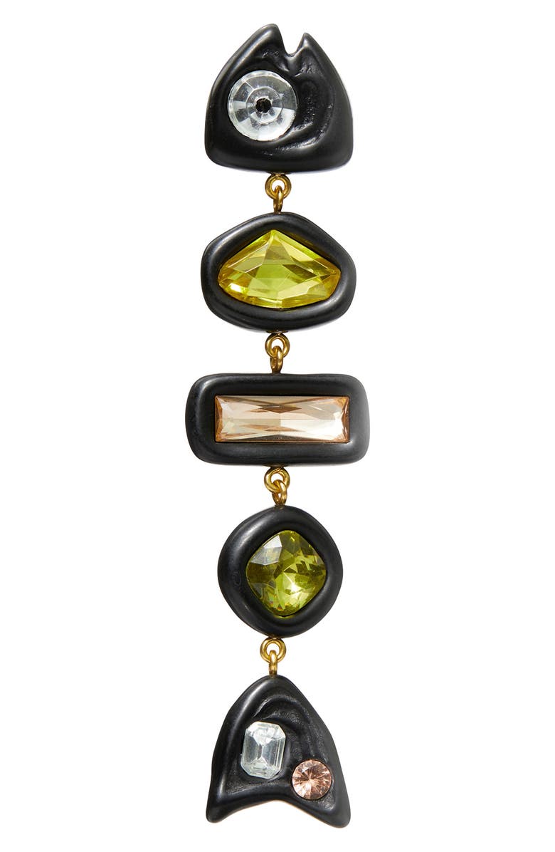 Tory Burch Fish Crystal Earrings, Alternate, color, 