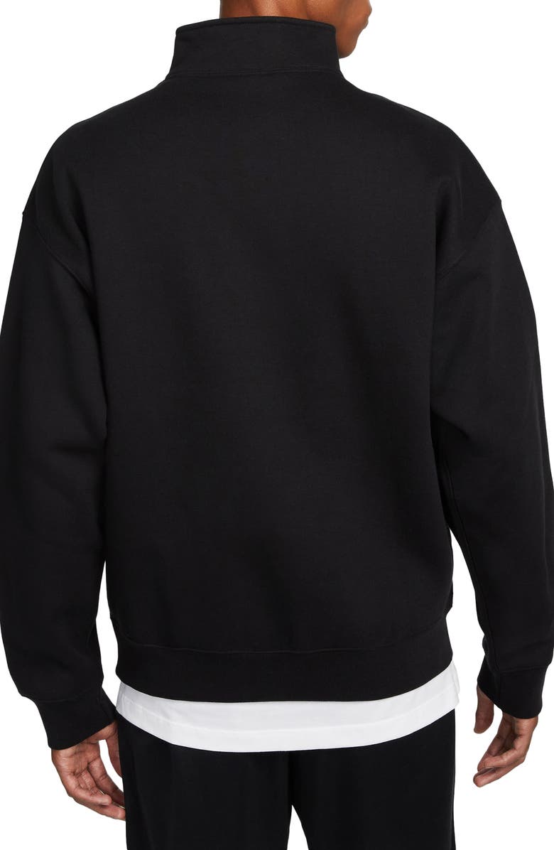 Nike Solo Swoosh Oversize Quarter Zip Sweatshirt, Alternate, color,