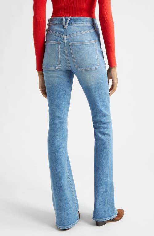 Veronica Beard Crosbie Loafer High Waist Patch Pocket Wide Leg Jeans In Northern Lights