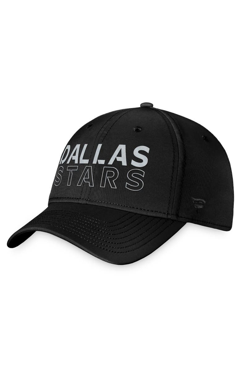 FANATICS Men's Fanatics Branded  Black Dallas Stars Authentic Pro Road Flex Hat, Alternate, color, 