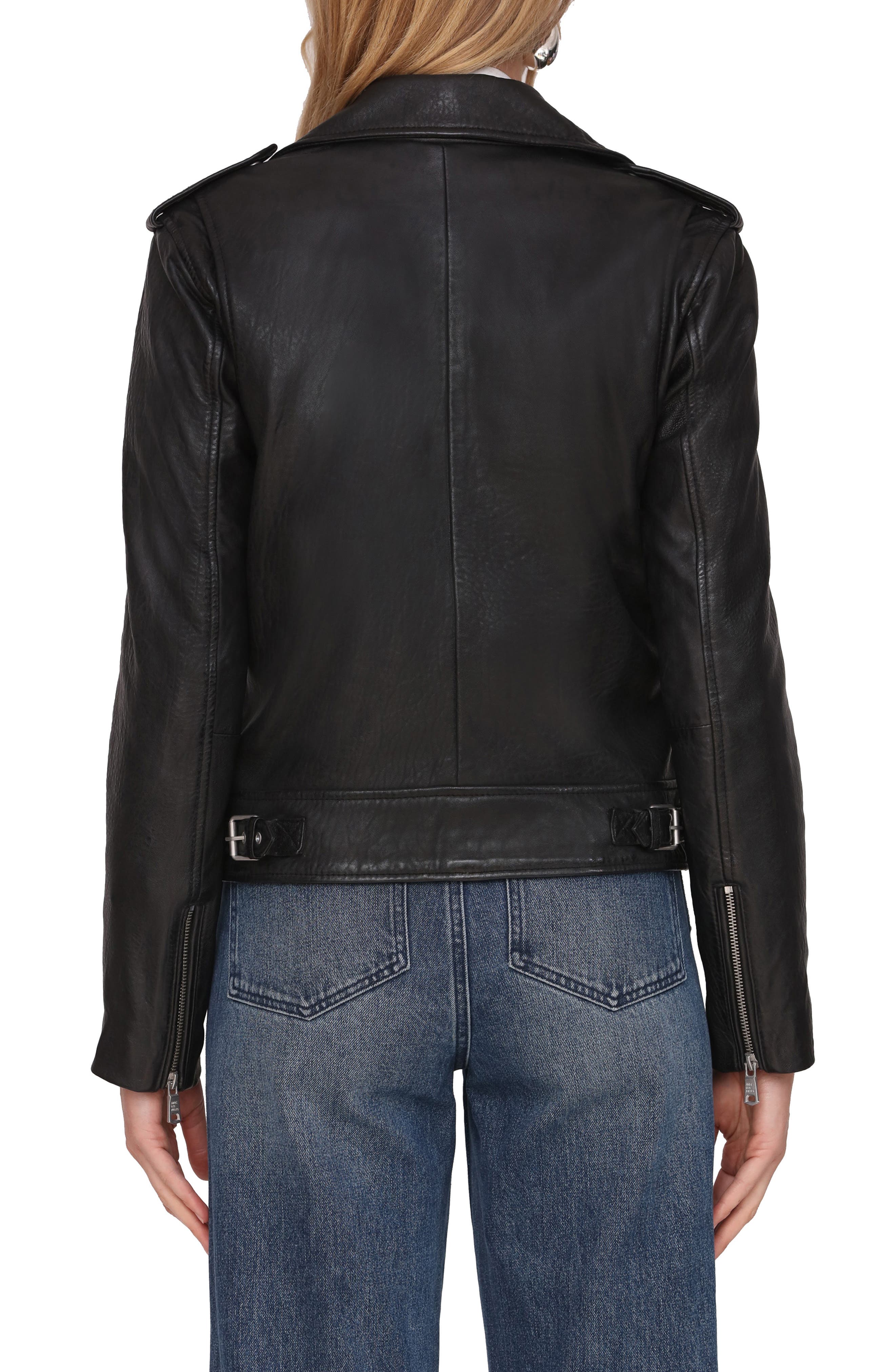 Leather Moto Jacket - image 2