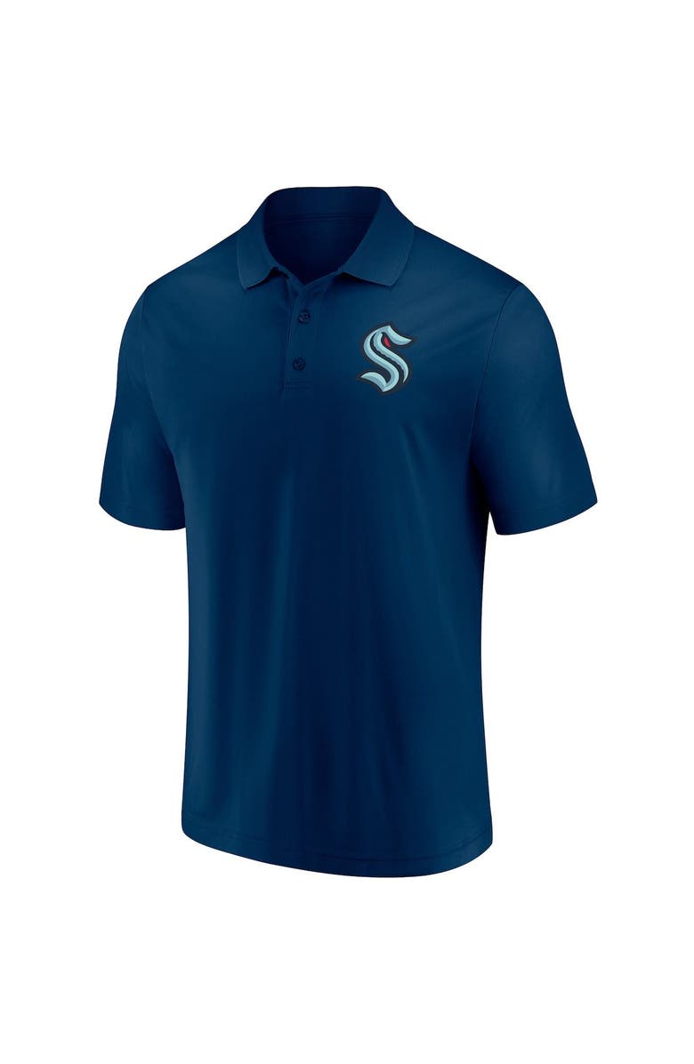 FANATICS Men's Fanatics Branded Deep Sea Blue Seattle Kraken Winning Streak Polo, Alternate, color, Navy