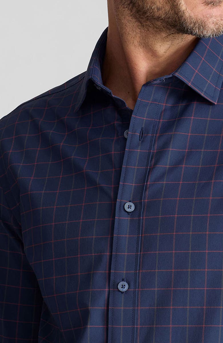 UNTUCKit Altrugo Windowpane Check Performance Button-Up Shirt, Alternate, color, 