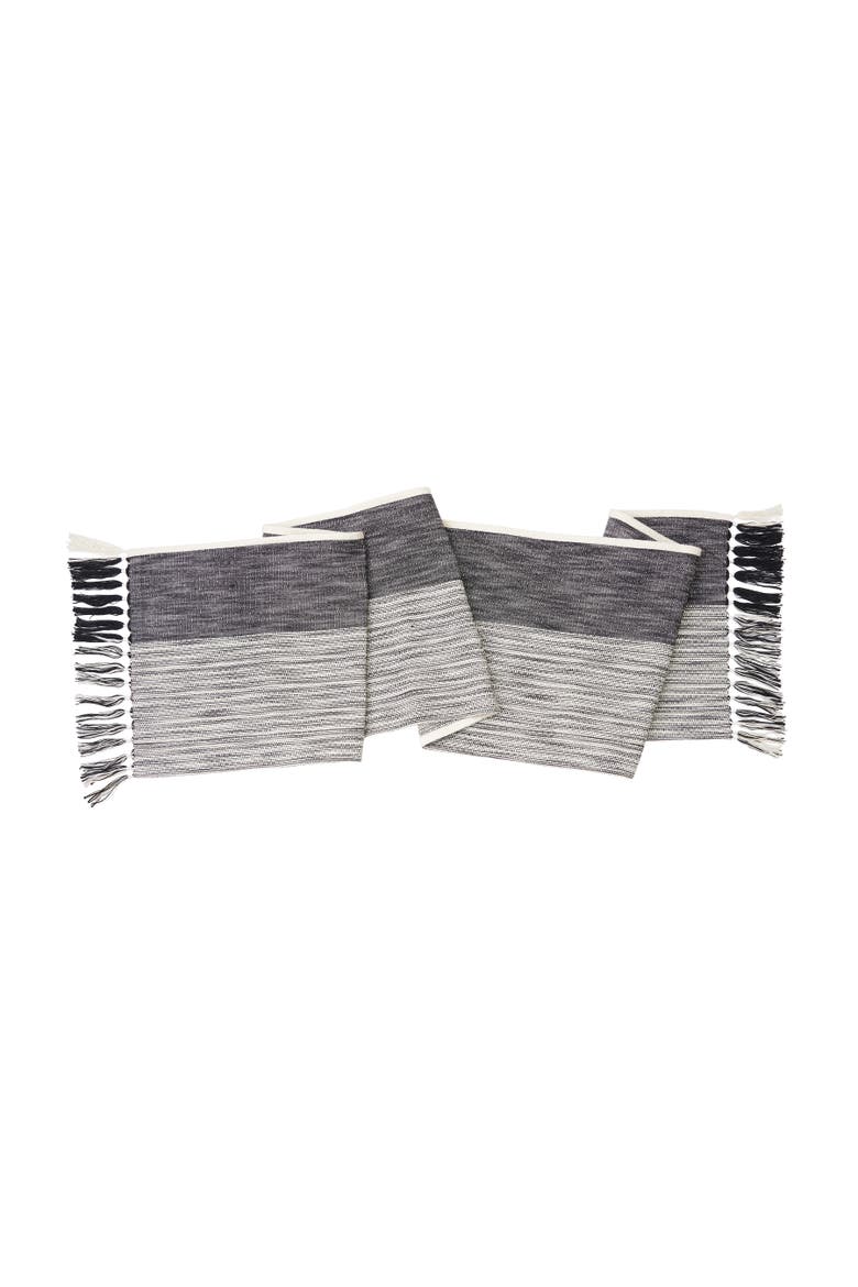 Kerbey Onyx Table Runner 13" x 72", Main, color, Black