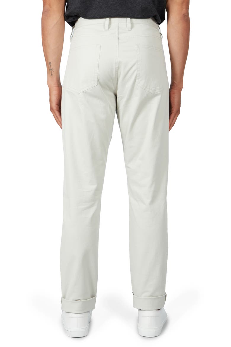Johnny Traveler Athletic Fit Twill Five Pocket Pants, Alternate, color, STONE
