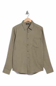 Theory Irving Linen Button-Up Shirt