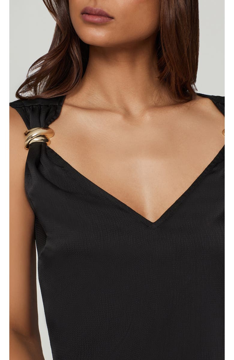 Generation Love Fawn Hammered Blouse, Alternate, color, Black