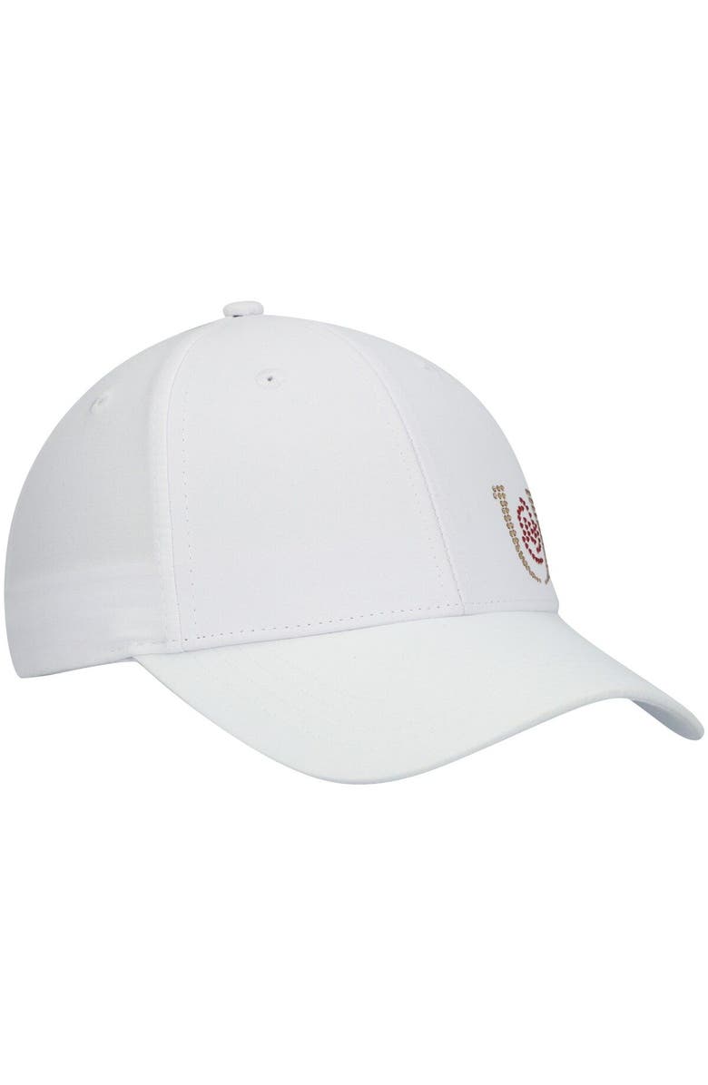 LUSSO Women's Lusso White Kentucky Derby Hustle Austrian Crystal Adjustable Hat, Alternate, color,