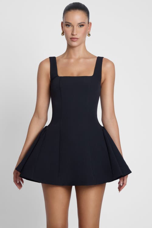 Leau Ysabelle Babydoll Corset Mini Dress In Blue