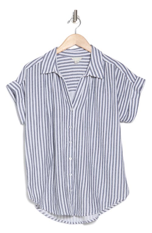 CASLON CASLON® DUO GAUZE BUTTON-UP SHIRT