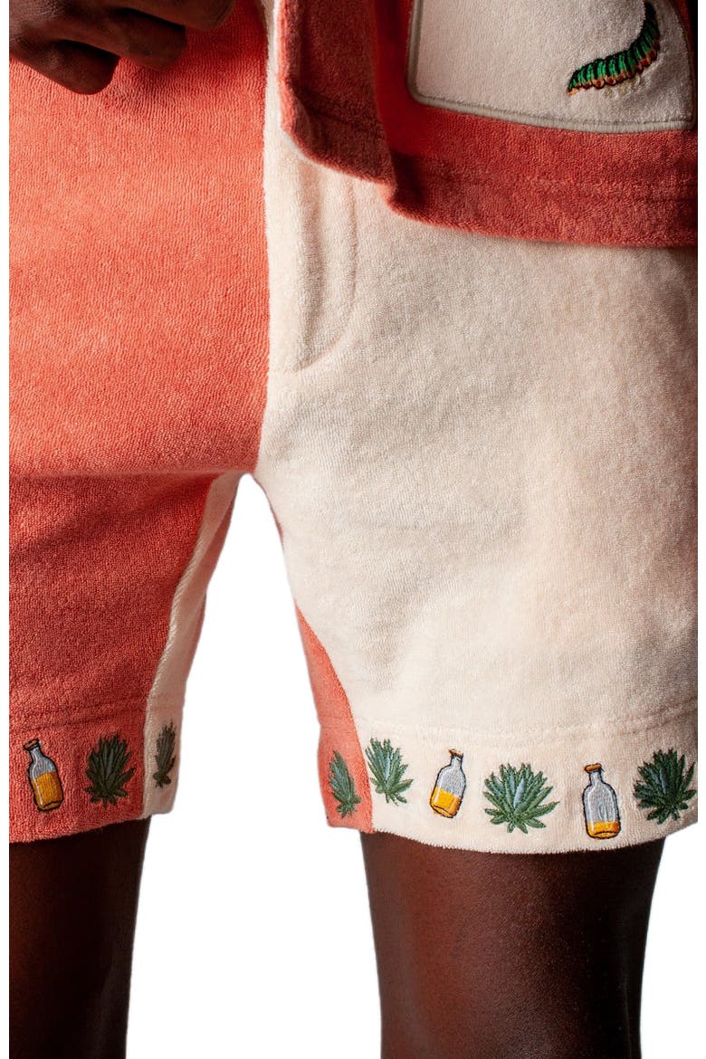 '¡Gusanito!' Cabana Shorts, Alternate, color, Parchment/Pink Adobe