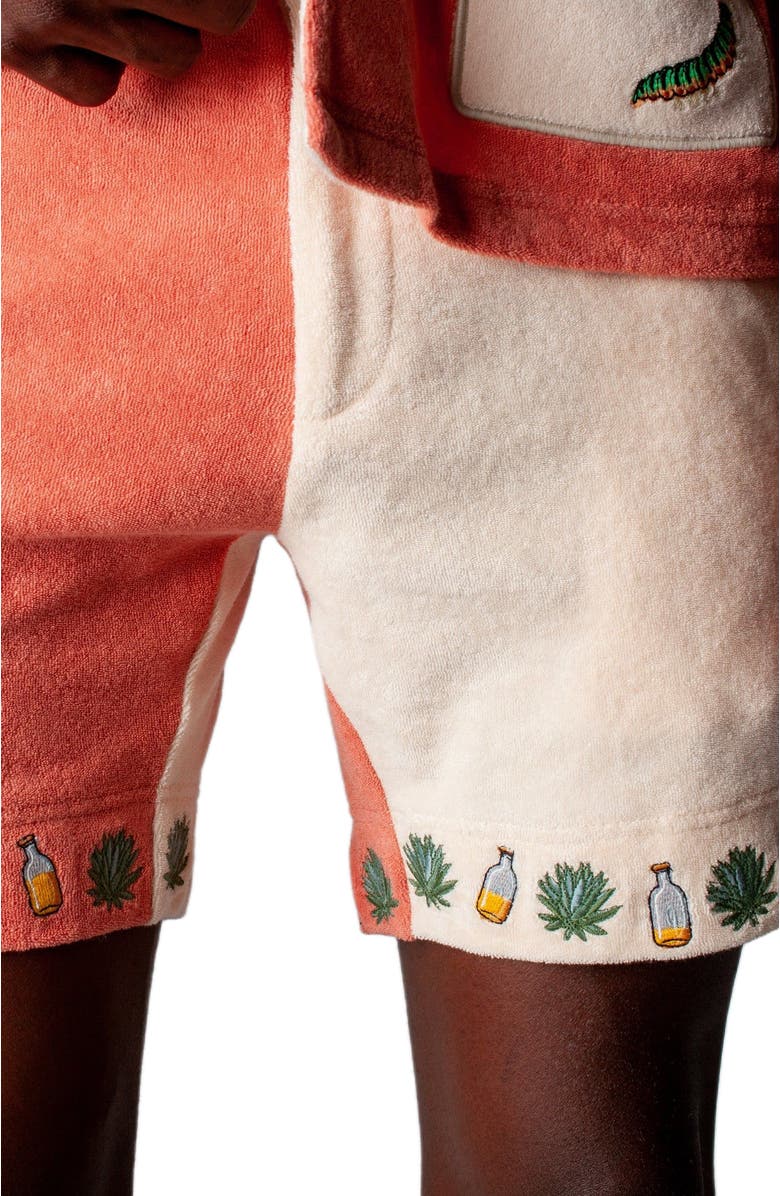 Tombolo '¡Gusanito!' Cabana Shorts, Alternate, color, Parchment/Pink Adobe