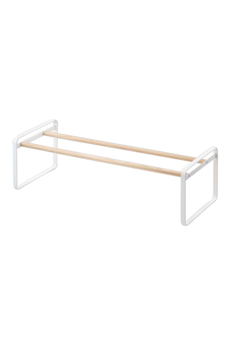 Plain White Shoe Rack, Main, color, WHITE