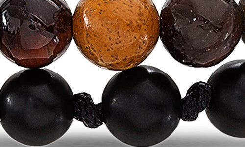 Nordstrom Rack Double Cord Stone Bead Slider Bracelet