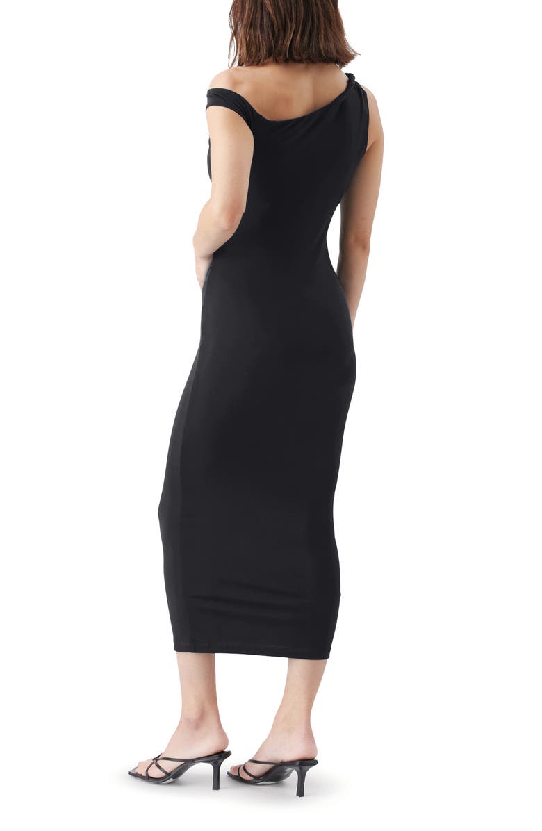 Ripe Maternity Cora Off-Shoulder Dress, Alternate, color, Black