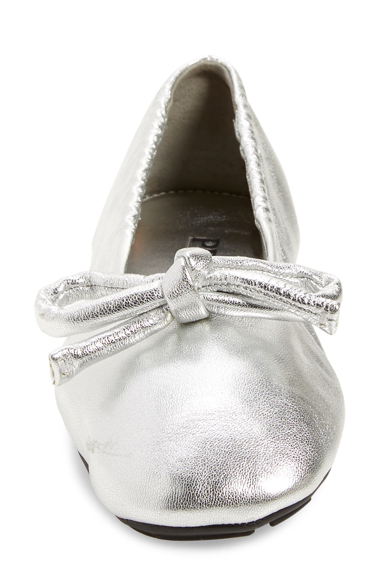 Prada Metallic Ballet Flat, Alternate, color, 